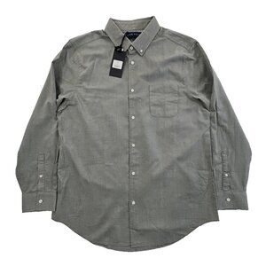 NEW Five Four Shirt Men's XL Olive Green Long Sleeve Button-Up Oxford NWT